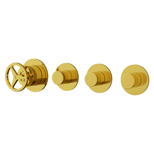 Смеситель для душа Remer Chrono CH98D3PDO встраиваемый в стену золото