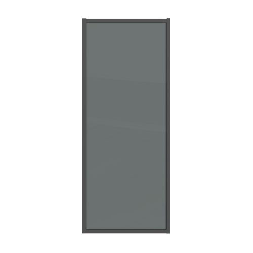 Боковая стенка Grossman Style 200.K33.05.100.21.10 100х195 стекло тонированное профиль черный