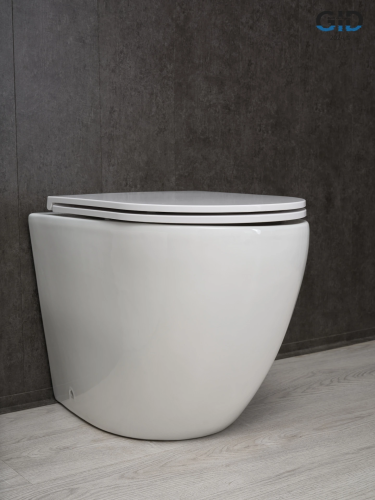 Унитаз приставной Gid Convexo 62213Y белый с сиденьем микролифт безободковый душевой смыв