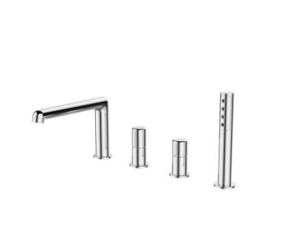 Смеситель BelBagno UNO UNO-BVD4-CRM на борт ванны хром