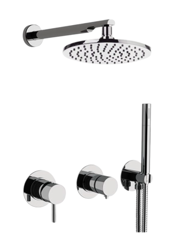 Душевая система Remer X Style X96S02O встраиваемая в стену цвет хром