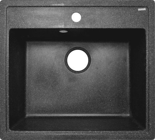 Кухонная мойка Azario Litos CS00078325 55х50 цвет черный