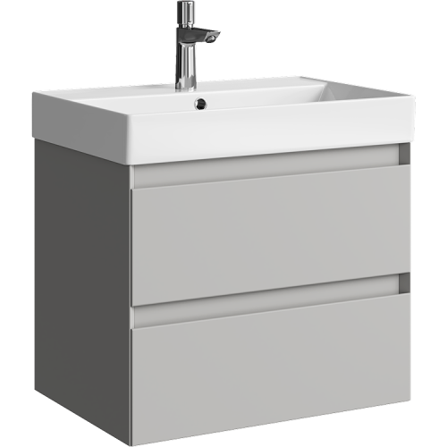 Тумба под раковину Aqwella Y GE01652ST 70х50 подвесная цвет серый