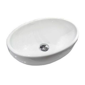 Раковина керамическая Sanita Luxe Ringo WB.CT/Ringo/53-N/WHT.G/S1 50х30 накладная цвет белый