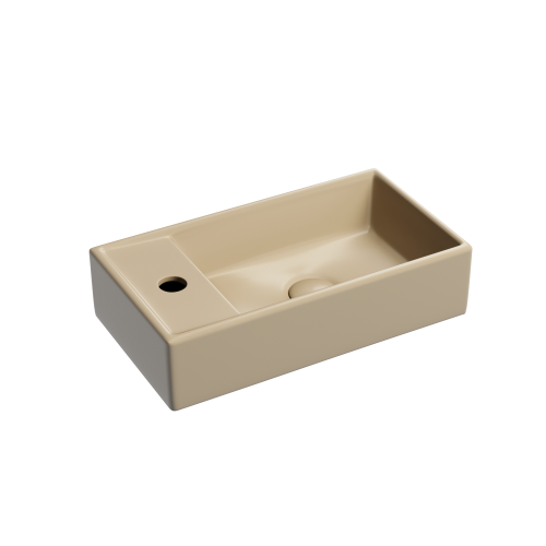 Раковина из сантехнического фарфора Ceramica Nova ELEMENT CN6051RMC 40х20 подвесная цвет коричневый 1 отверстие под смеситель