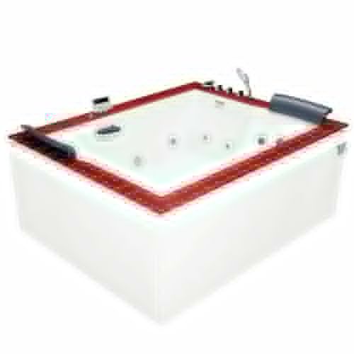 Ванна акриловая гидромассажная Gemy G9052 II K R 185х150 пристенная прямоугольная с каркасом