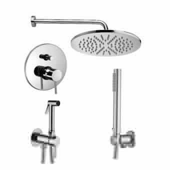 Душевая система Paffoni Light KITZLIG015CR встраиваемая в стену цвет хром