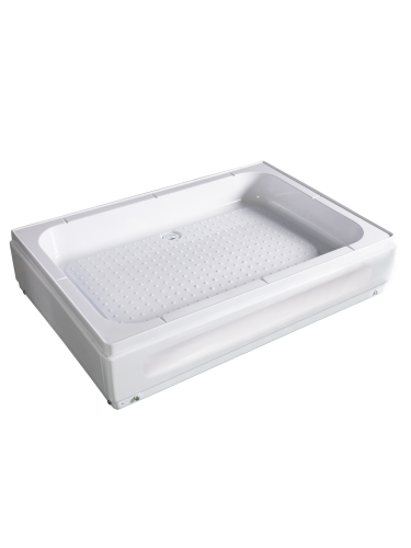 Душевой поддон акриловый Wemor 10000006061 110х80 белый с каркасом