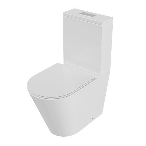 Унитаз напольный с бачком Grossman Торнадо GR-4458SQ белый с сиденьем микролифт безободковый смыв торнадо