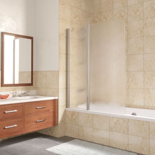 Душевая шторка на ванну Vegas-Glass E2V LUX ST E2V LUX ST 115 08 02 L 115х150 стекло рифленое профиль хром ориентация левая