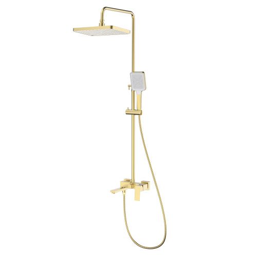 Душевая стойка Splenka S01.24.03 настенная цвет золото