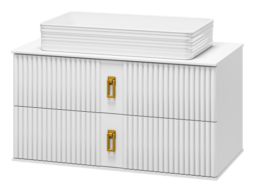 Тумба под раковину Brevita Sevilla SEV-09090-0102Я 90х50 подвесная цвет белый