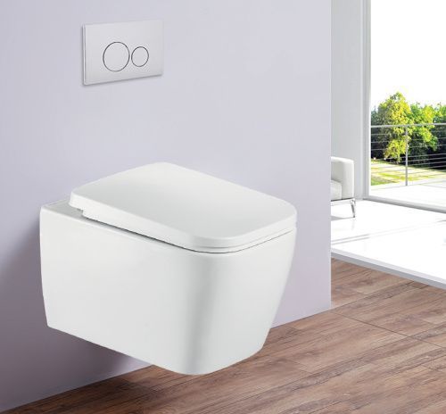 Унитаз подвесной Esbano TIRON-C ESUPTIROCW белый с сиденьем микролифт безободковый каскадный смыв