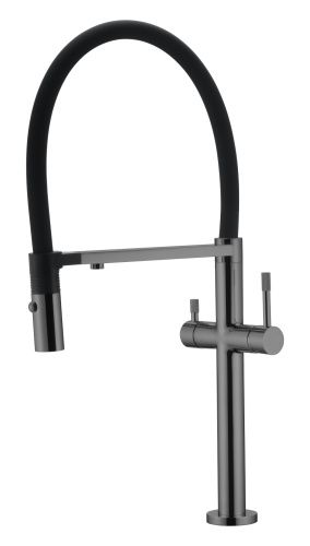 Смеситель для кухни Boheme Uno 115-SGM на мойку серый