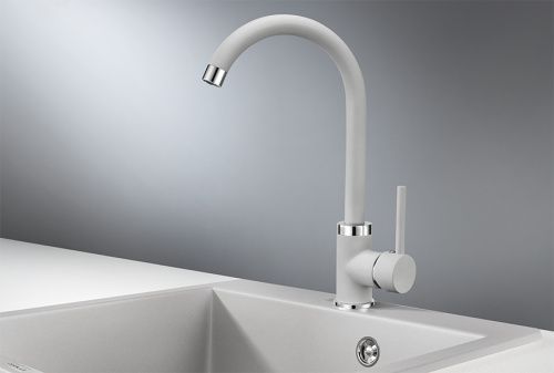 Смеситель для кухни Granula 2125, СЛАНЕЦ на мойку серый