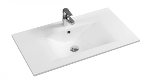 Раковина керамическая Gid Integrado 71116 80х50 встраиваемая цвет белый 1 отверстие под смеситель