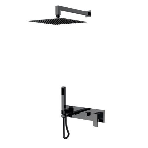 Душевая система Boheme Qubic 474-SGM встраиваемая в стену цвет серый