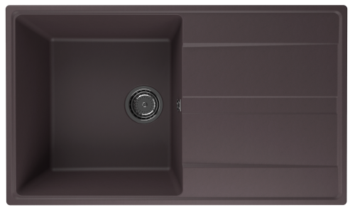 Кухонная мойка Ulgran Quartz Prima 850-06 85х50 цвет коричневый