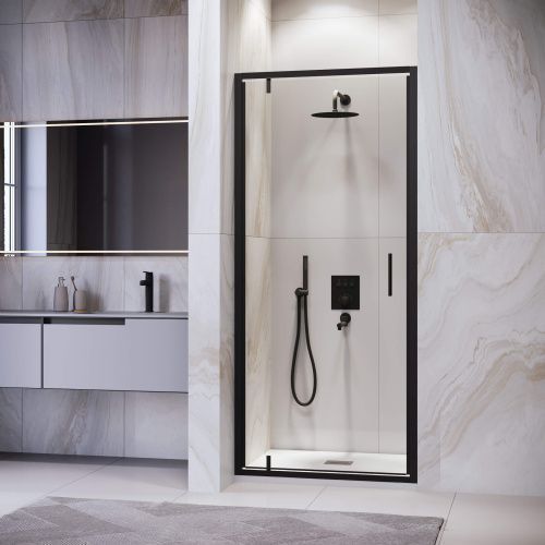 Душевая дверь RGW Leipzig 711210209-14 90х195 стекло прозрачное профиль черный