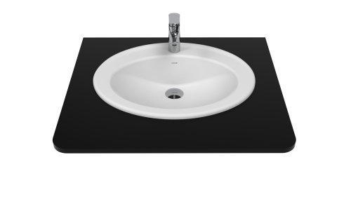 Раковина из сантехнического фарфора Creavit TP230-00CB00E-0000 60х50 встраиваемая цвет белый 1 отверстие под смеситель