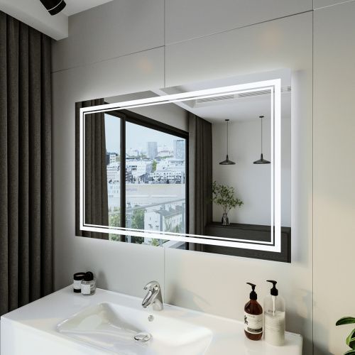 Зеркало с подсветкой Бриклаер Эстель 4627125414329 120х80 подвесное