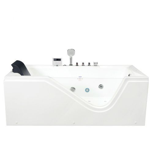 Ванна акриловая гидромассажная Gemy G9055 K R 180х90 пристенная прямоугольная с каркасом