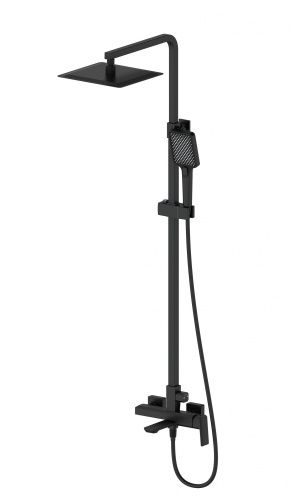 Душевая стойка Wonzon & Woghand Diamond WW-88739011-MB настенная цвет черный
