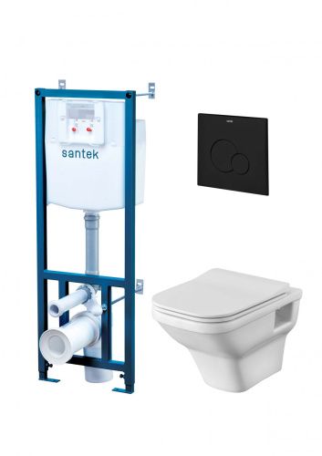 Комплект унитаз с инталляцией и клавишей смыва Santek Лайн 1WH501778
