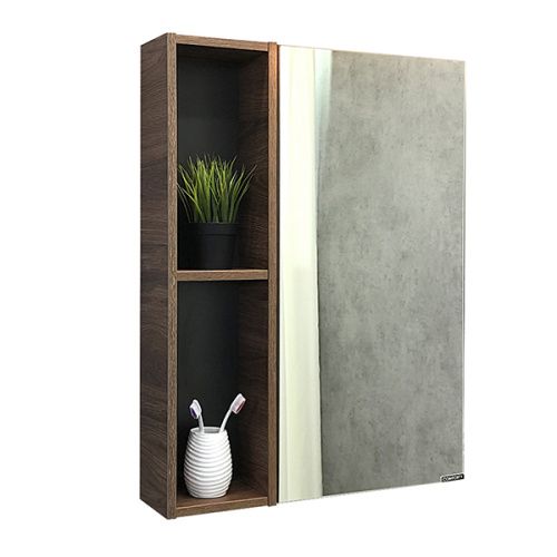 Зеркало-шкаф Comforty Штутгарт 00004151036CF 60х80 подвесной цвет коричневый