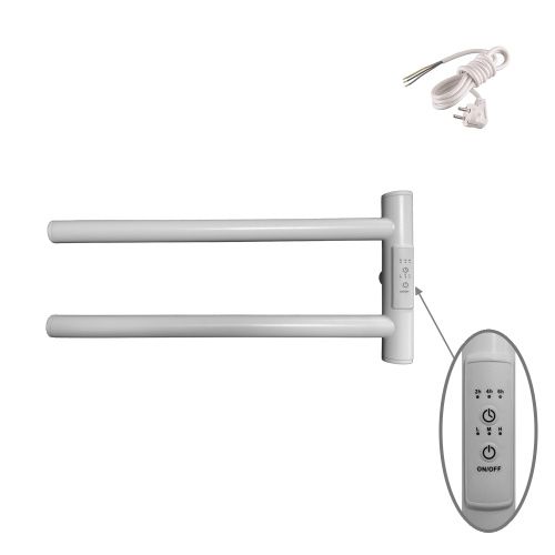 Полотенцесушитель электрический Маргроид Cook Cook-1840-1049-9016R 40х20 белый