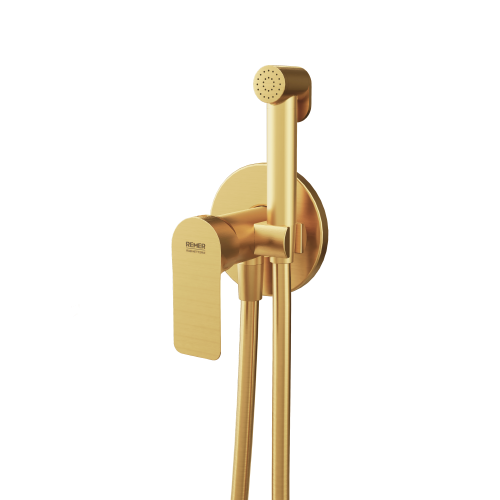 Гигиенический душ со смесителем Remer I65WBG золото