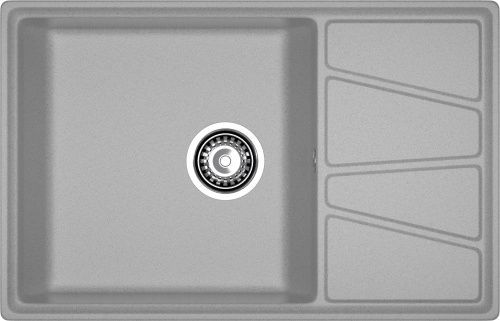 Кухонная мойка Granfest Vertex V-780L серый 80х50 цвет серый поверхность матовая