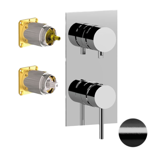 Смеситель для душа Remer X Style X93QKBCFP встраиваемый в стену черный
