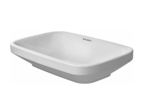 Раковина керамическая Duravit Durastyle 349600000 60х40 накладная цвет белый без отверстий под смеситель
