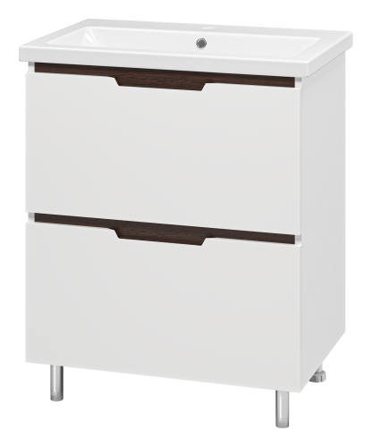 Тумба под раковину Misty Лайм Э-Лай01070-2Я 70х40 напольная цвет белый