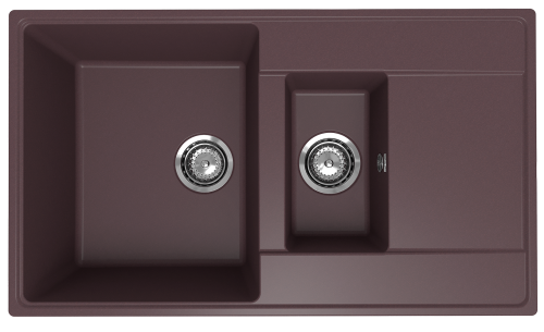 Кухонная мойка Ulgran Quartz Prima 860 1,5 K-06 85х50 цвет коричневый