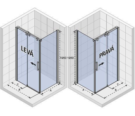 Душевой уголок Riho OCEAN G006004120 100х80 стекло прозрачное профиль хром без поддона - фото 2