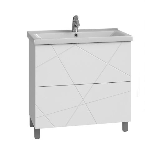 Тумба под раковину Vigo Geometry 025 80х40 напольная цвет белый