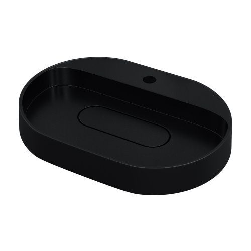 Раковина из искусственного камня Uperwood Tanos Quartz 291030523 60х40 накладная цвет черный