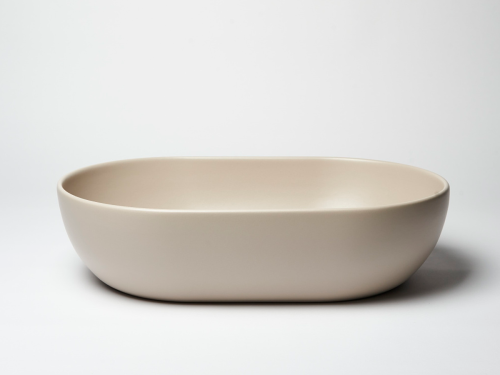 Раковина из сантехнического фарфора Galassia Dream 7308SA 60х40 накладная цвет бежевый