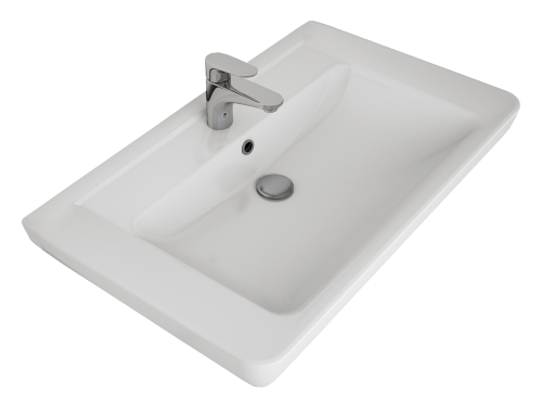 Раковина мебельная керамическая Dreja Q 80 192185 80х50 накладная цвет белый