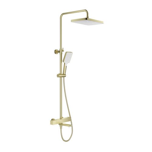 Душевая стойка Splenka S224.26.03 настенная цвет золото с термостатом