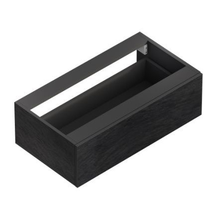 Тумба под раковину Cezares CADRO CADRO-80-1C-SO-NR-BLUM 80х50 подвесная цвет черный