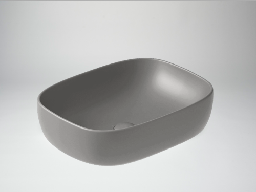 Раковина из сантехнического фарфора Galassia Dream 7301GM 50х40 накладная цвет серый