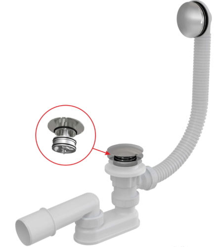 Слив-перелив Alcadrain AG210135160 хром