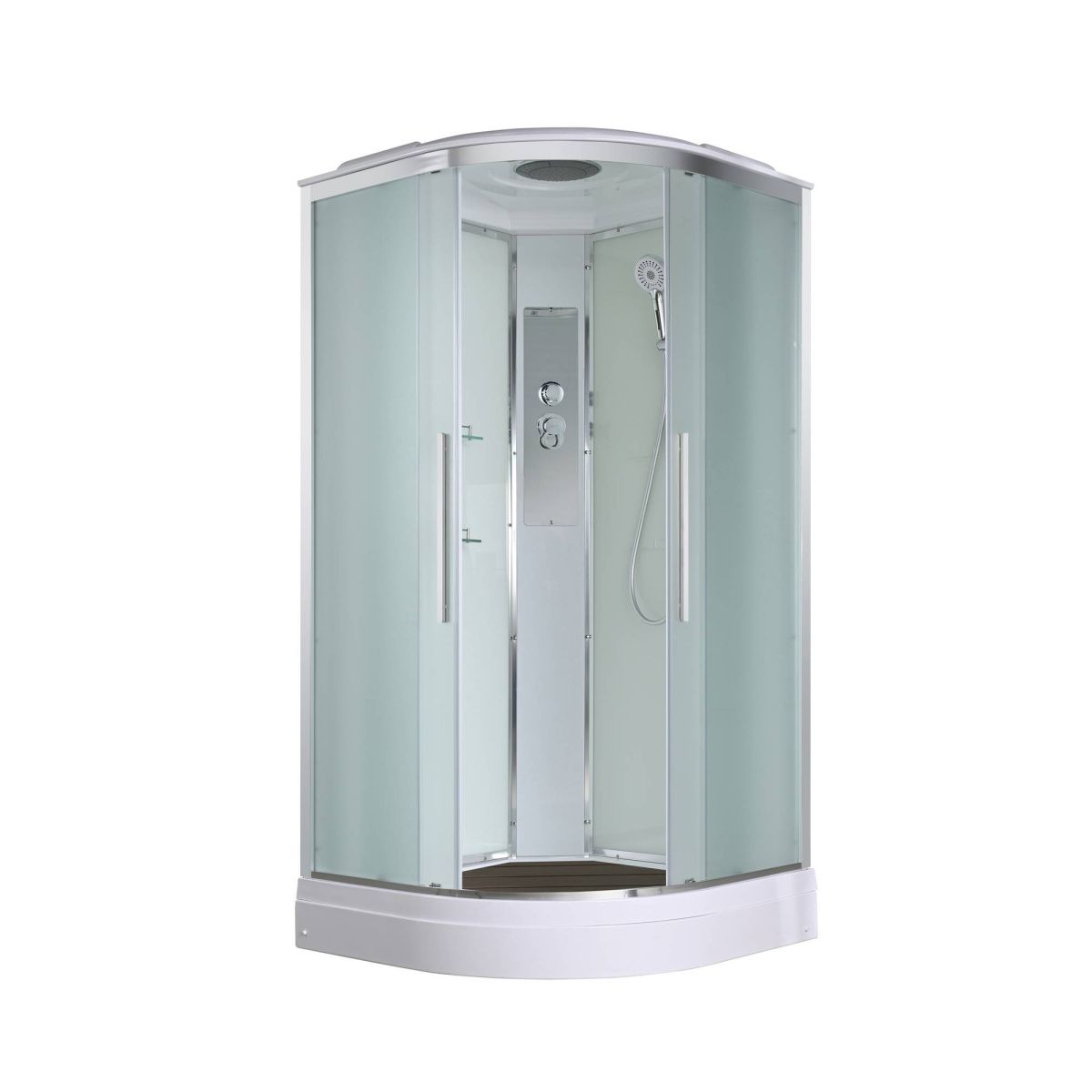 Душевая кабина AvaCan EM EM2080 80х80 четверть круга с крышей ориентация универсальная