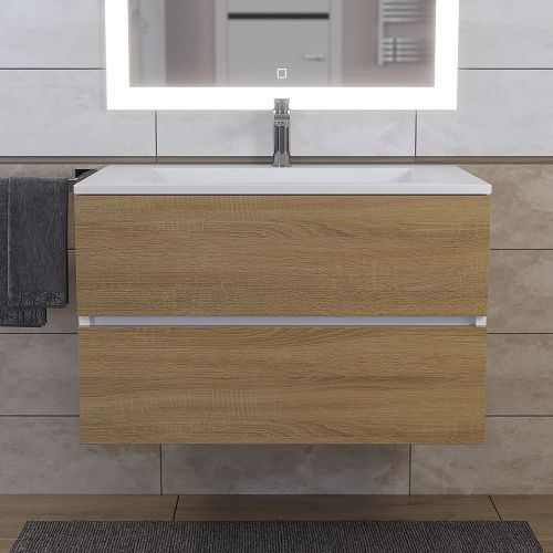 Тумба с раковиной Uperwood Barsa-Next 290000012 80х50 цвет коричневый