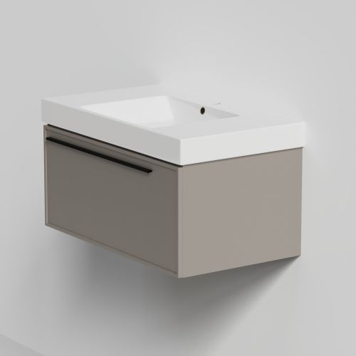 Тумба с раковиной La Fenice ELBA NFNC-01-ELB-C-80-3-80 80х50 подвесная цвет бежевый