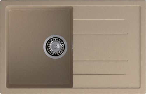 Кухонная мойка Granfest Quadro Q-780L песочный 75х50 цвет бежевый поверхность матовая