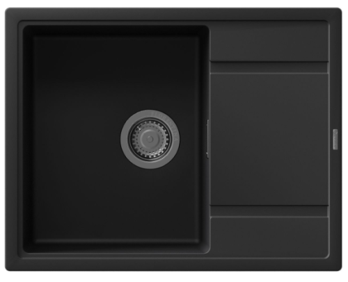 Кухонная мойка Florentina Эстель 650 20.520.C0650.102 65х50 цвет черный поверхность матовая